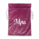 Velvet Santa Gift Bag with Personalization
