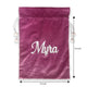 Velvet Santa Gift Bag with Personalization