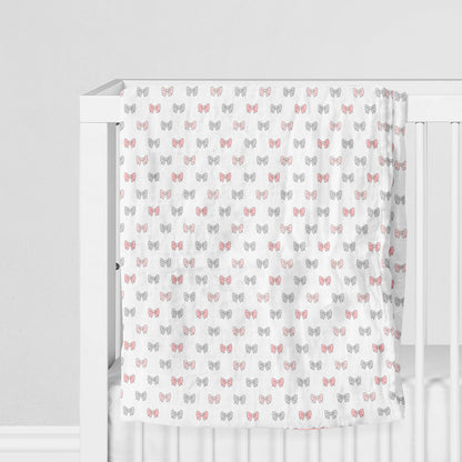 Pink Bow Swaddles 1 Pcs