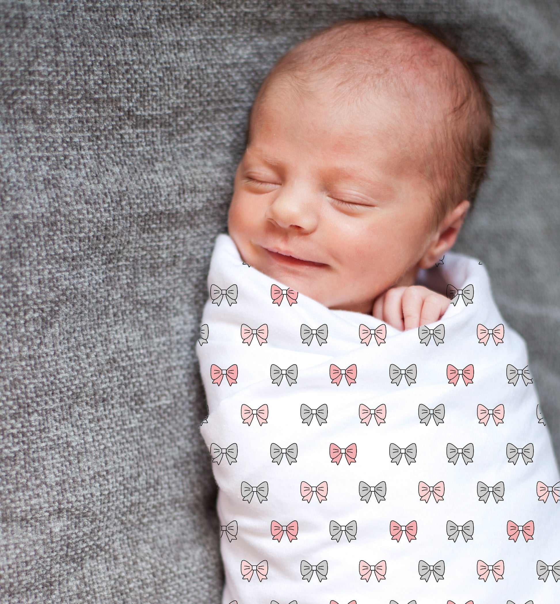 Pink Bow Swaddles 1 Pcs