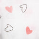 Pink Hearts Swaddles 1 Pcs