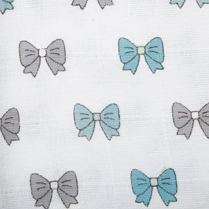 Blue Bow Swaddles 1 Pcs