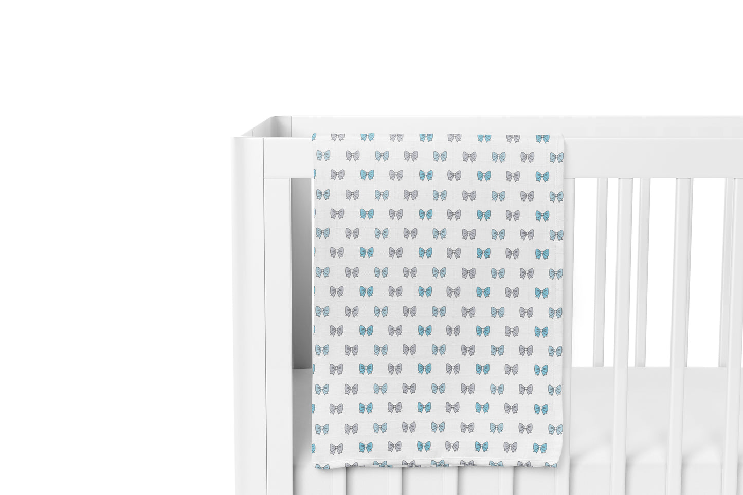 Blue Bow Swaddles 1 Pcs
