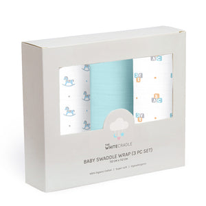 Blue Bear 3 Design Boys Baby Swaddles
