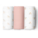 Pink Bear 3 Design Girls Baby Swaddles