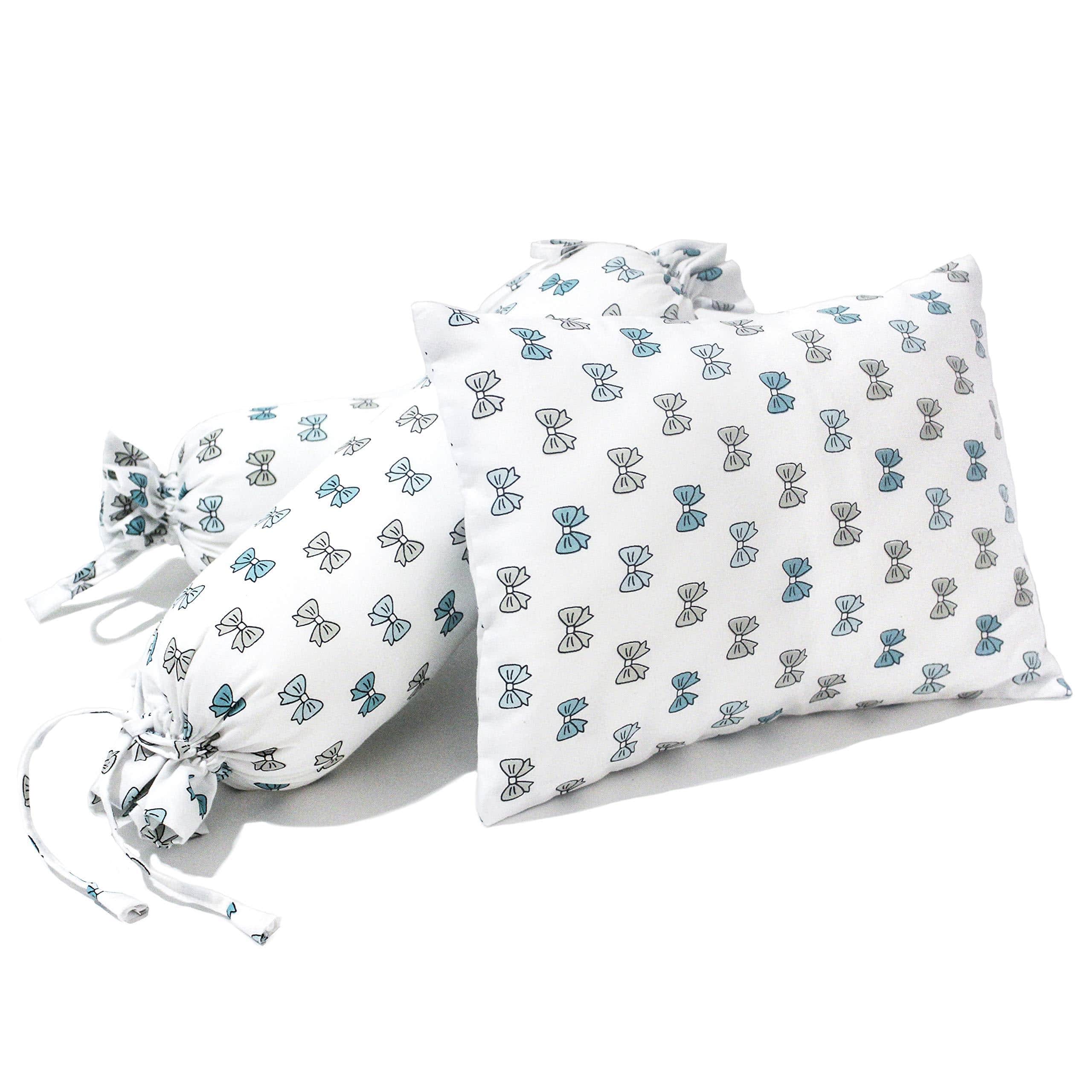 Blue and white bolster pillow new arrivals
