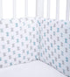 Blue Bow Cot Bumper