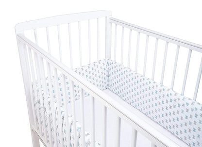 Blue Bow Cot Bumper