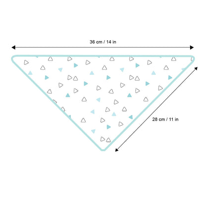 Blue Heart Feeding Bibs 2 Pcs