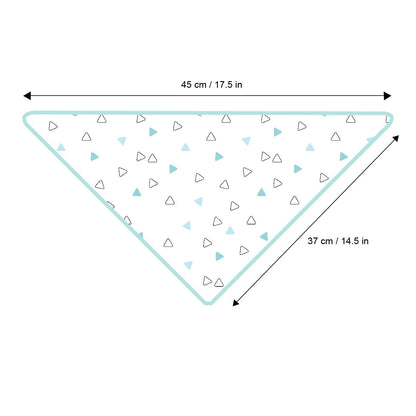 Blue Heart Feeding Bibs 2 Pcs