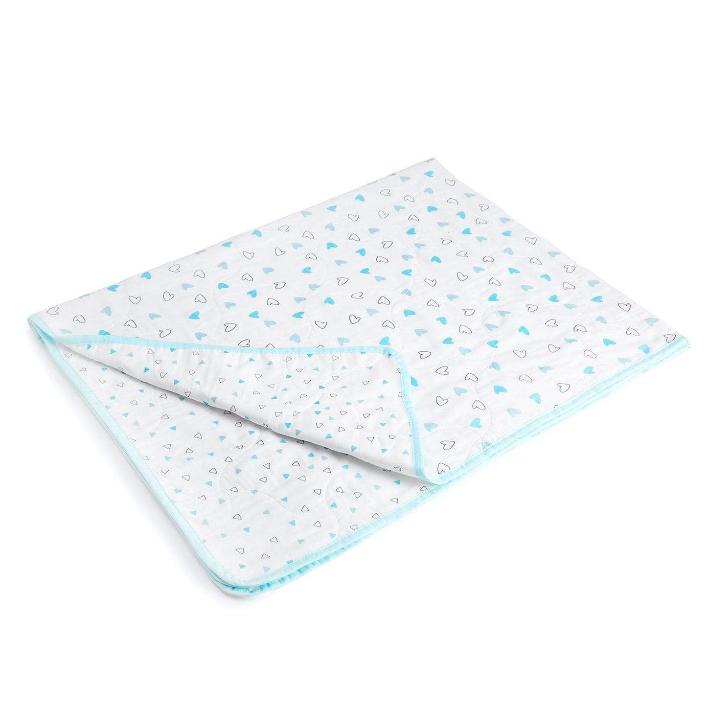 Blue Hearts Baby Blanket