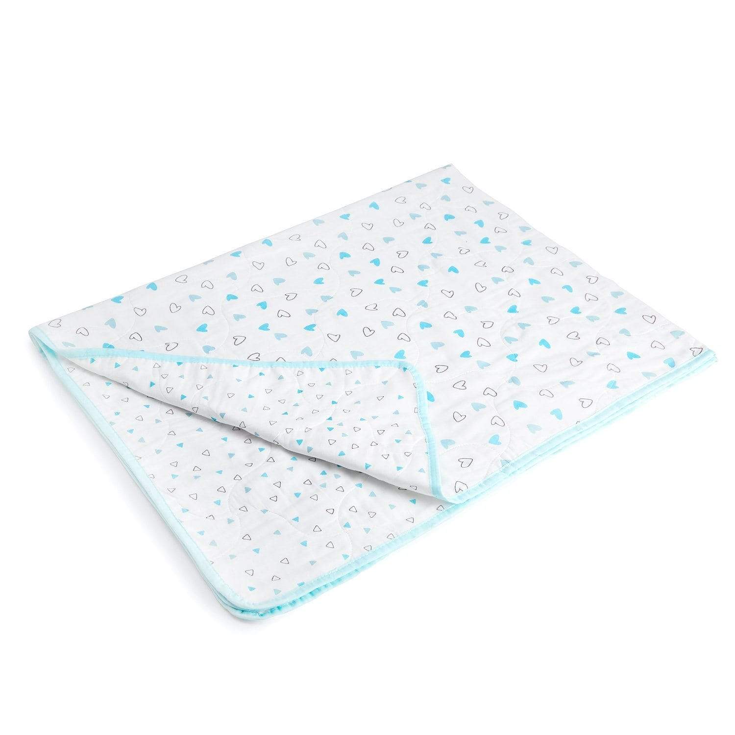 Blue Hearts Baby Blanket
