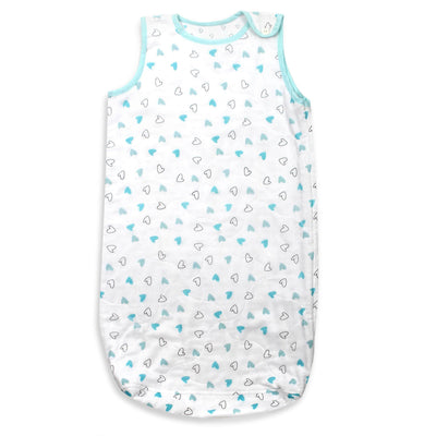 Blue Hearts & Triangles Sleeping Sack 1 Pcs