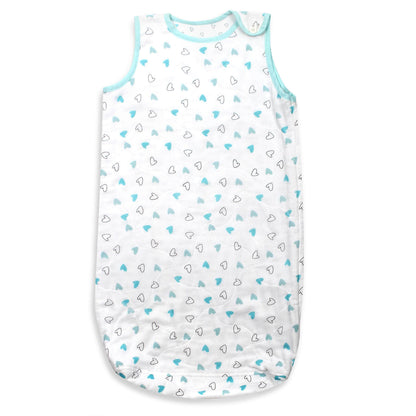 Blue Hearts & Triangles Sleeping Sack 1 Pcs