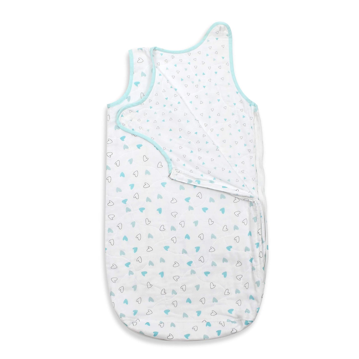 Blue Hearts & Triangles Sleeping Sack 1 Pcs