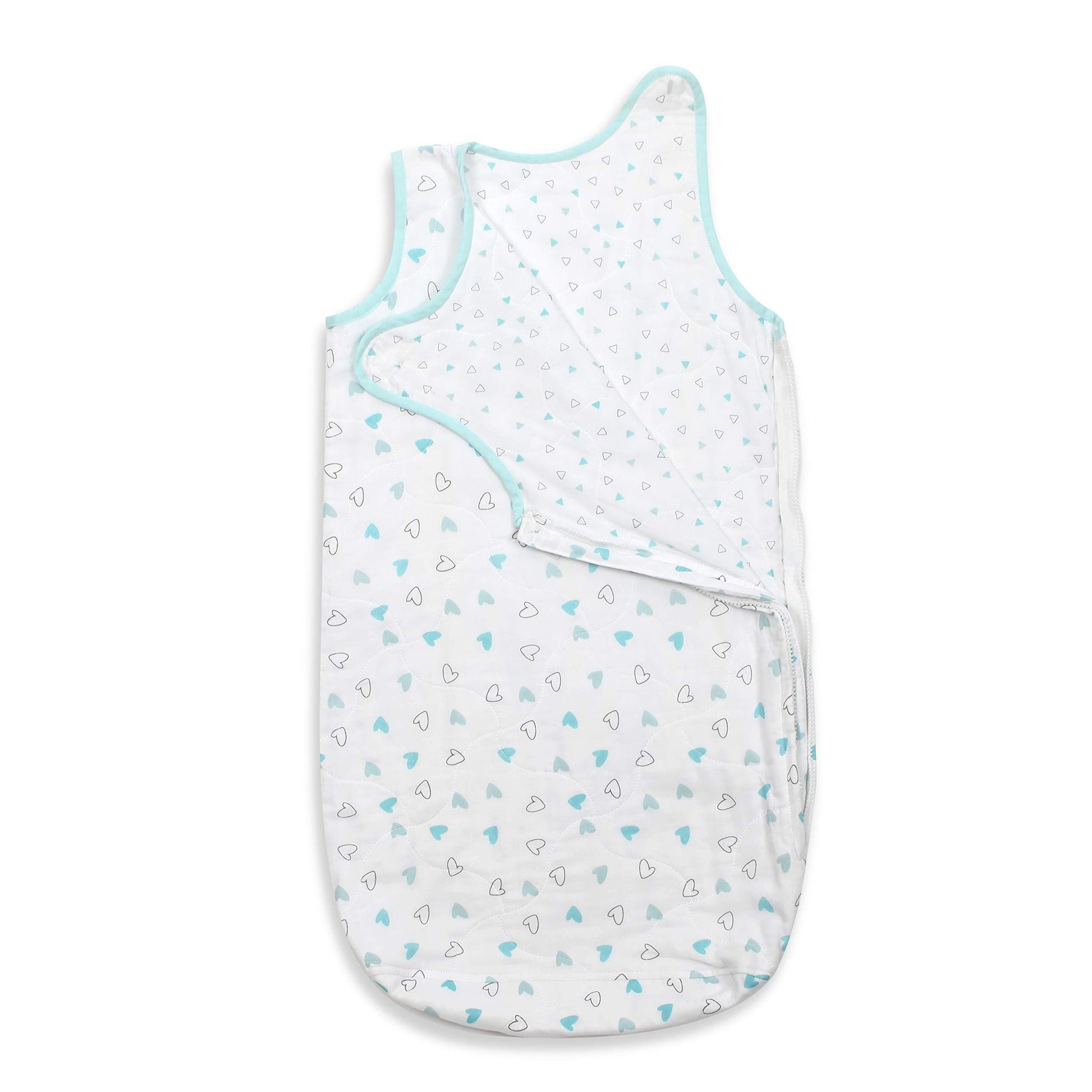 Blue Hearts & Triangles Sleeping Sack 1 Pcs