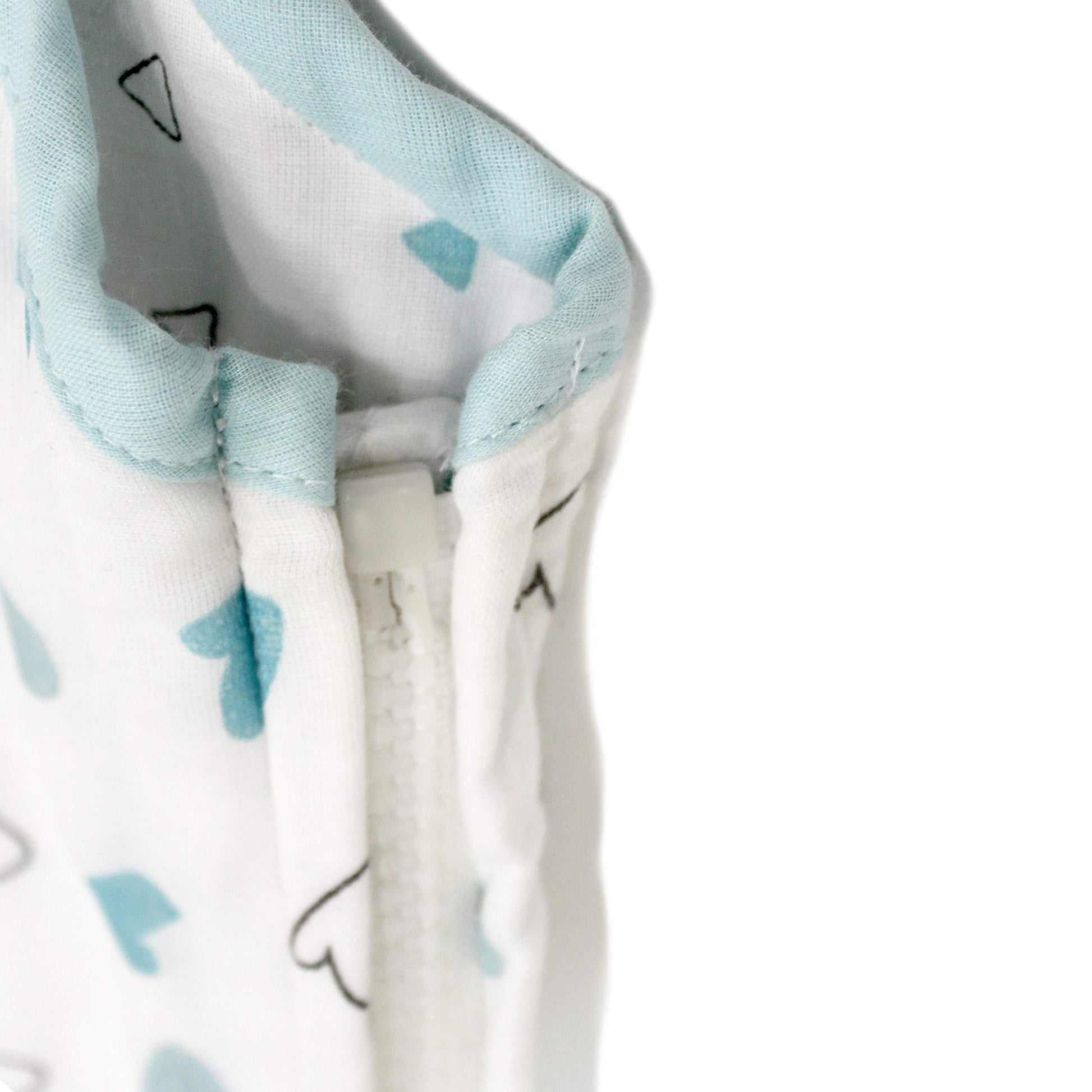 Blue Hearts & Triangles Sleeping Sack 1 Pcs