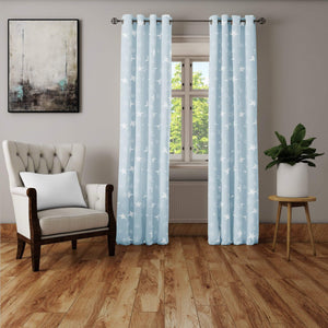 Blue Stars Curtain 2 Pcs