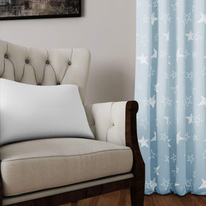 Blue Stars Curtain 2 Pcs