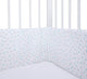 Blue Triangles Cot Bumper