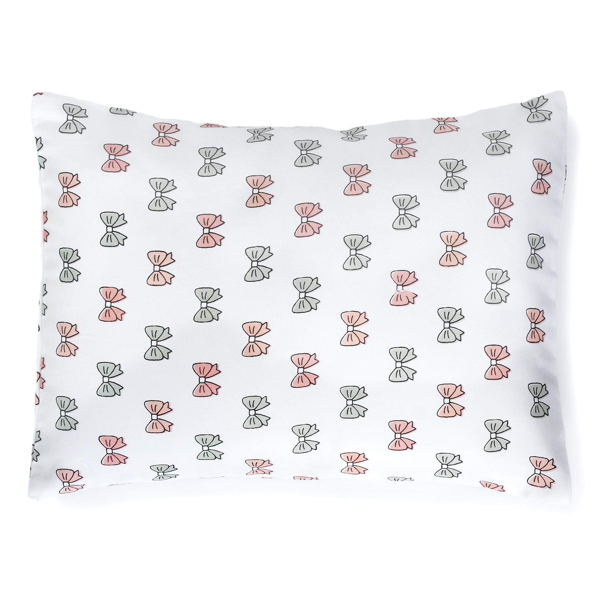 Pink Bow Bolster  Pillow Set 1 Pcs