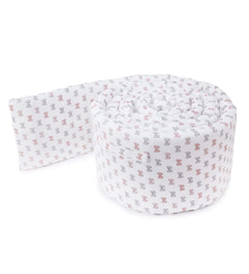 Pink Bow Cot Bumper