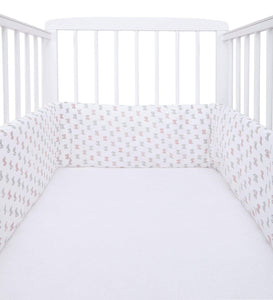 Pink Bow Cot Bumper