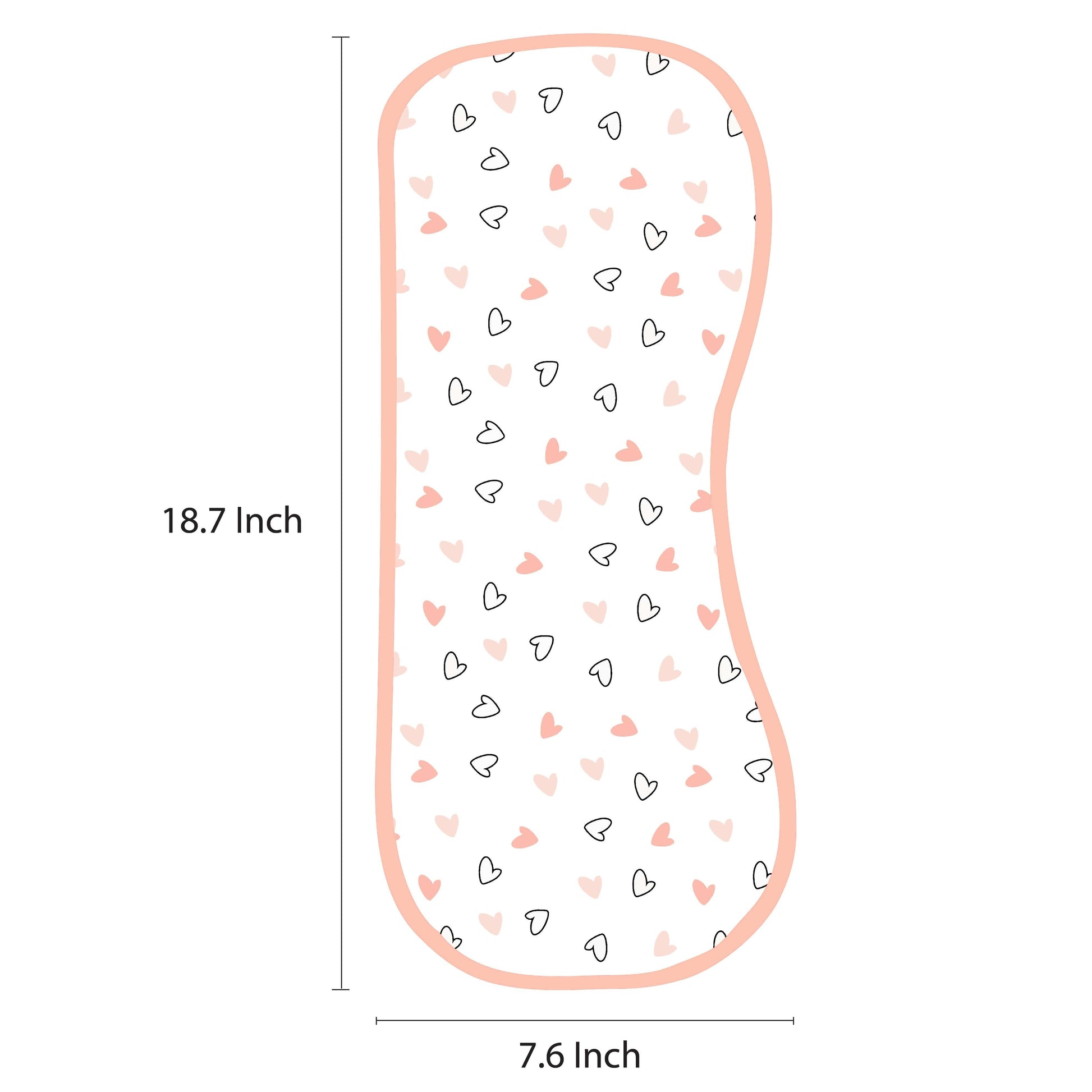 Pink Burp Cloth 3 Pcs