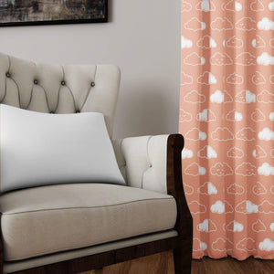 Pink Clouds Curtain 2 Pcs