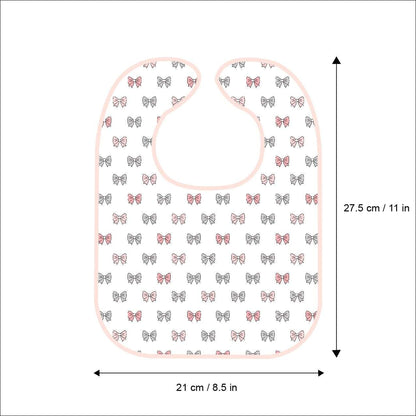 Pink Heart Feeding Bibs 2 Pcs