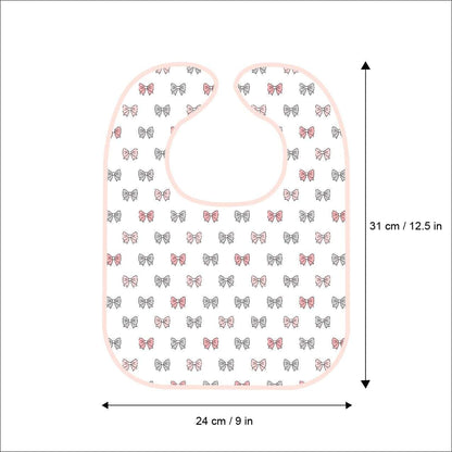Pink Heart Feeding Bibs 2 Pcs