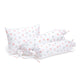 Pink Hearts Bolster  Pillow Set 1 Pcs