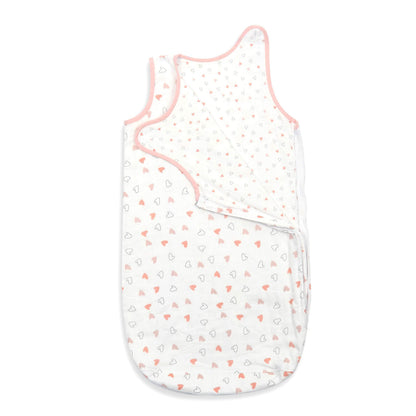 Pink Hearts & Triangles Sleeping Sack 1 Pcs