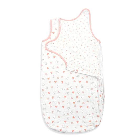 Pink Hearts & Triangles Sleeping Sack 1 Pcs