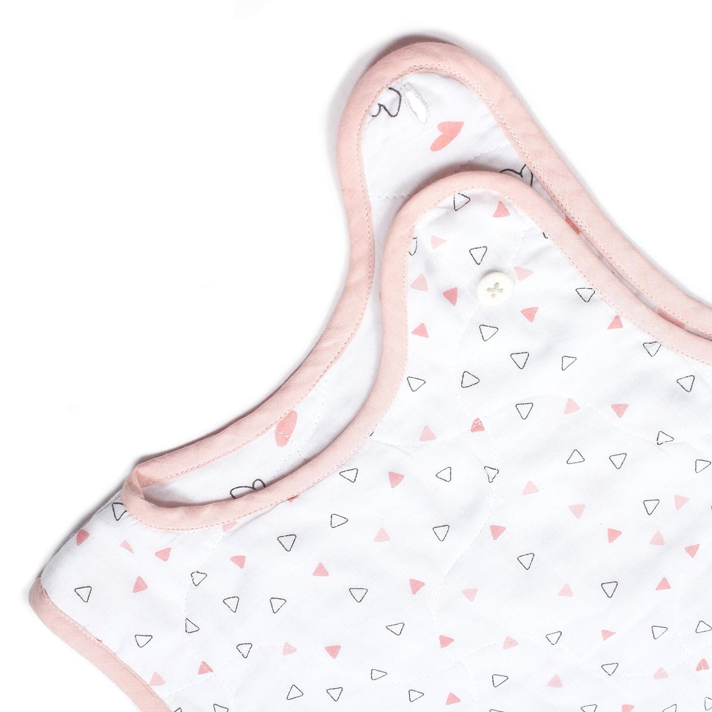 Pink Hearts & Triangles Sleeping Sack 1 Pcs