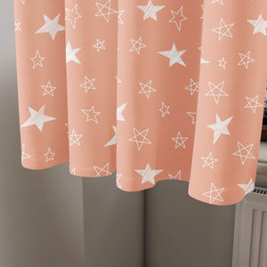 Pink Stars Curtain 2 Pcs
