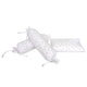 Pink Triangles Bolster  Pillow Set 1 Pcs