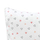 Pink Triangles Bolster  Pillow Set 1 Pcs