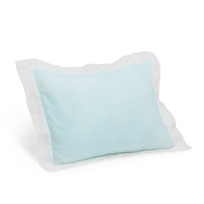 Solid Blue Bolster  Pillow Set 1 Pcs