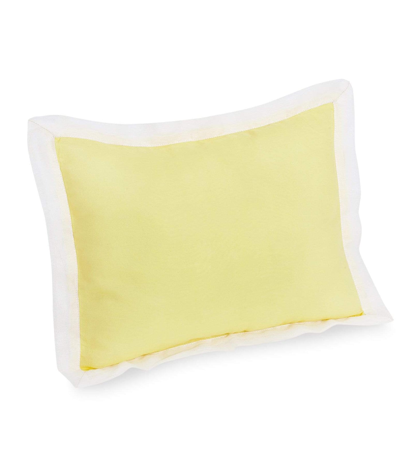 Solid Yellow Bolster  Pillow Set 1 Pcs