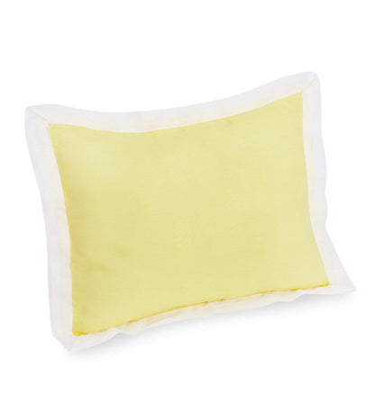 Solid Yellow Bolster  Pillow Set 1 Pcs