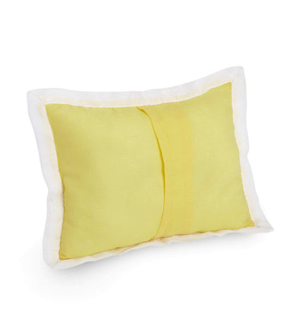 Solid Yellow Bolster  Pillow Set 1 Pcs