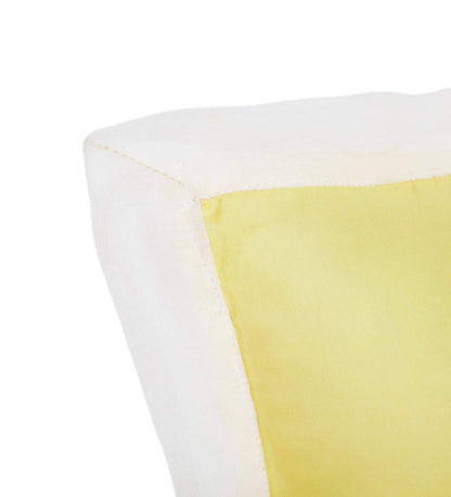Solid Yellow Bolster  Pillow Set 1 Pcs