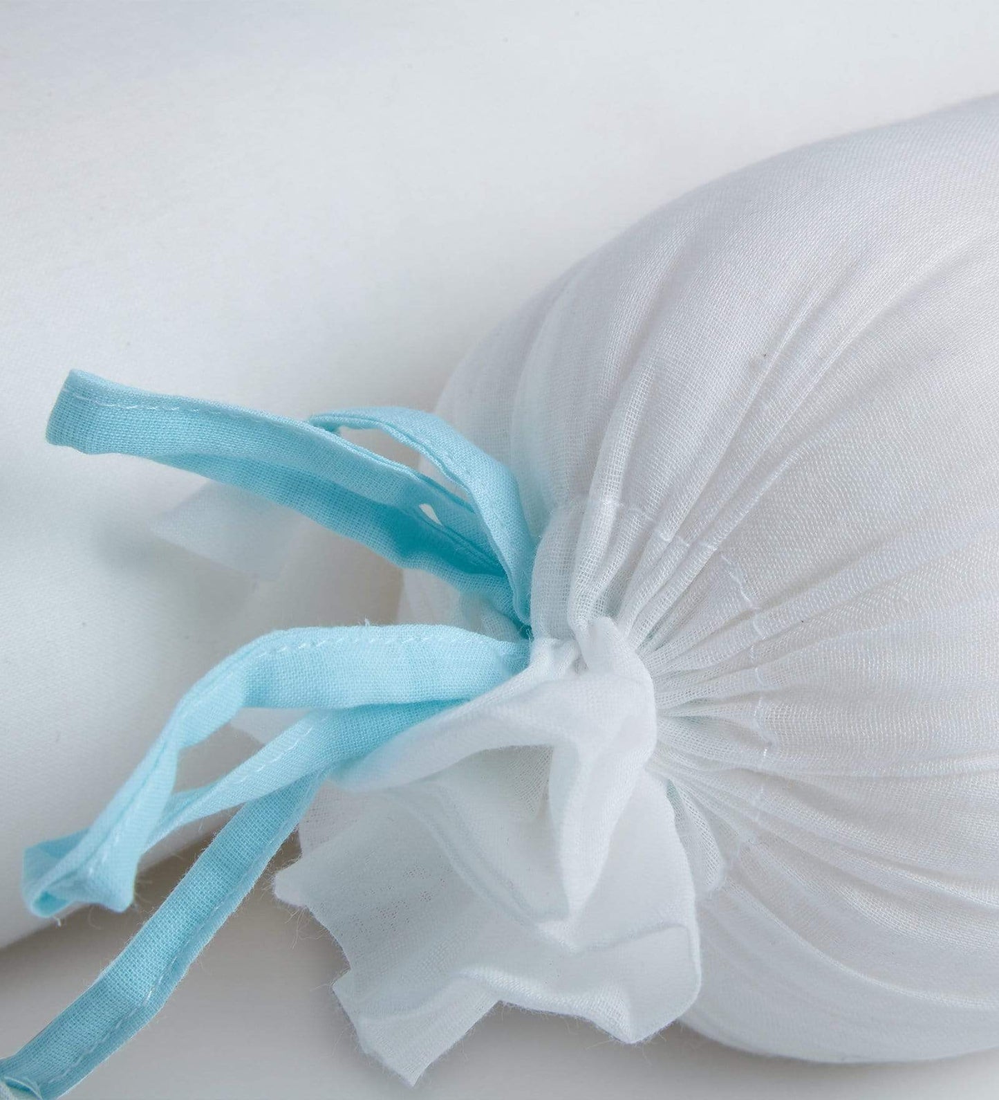White Bolster  Pillow Set 1 Pcs