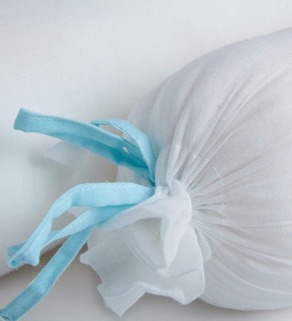 White Bolster  Pillow Set 1 Pcs