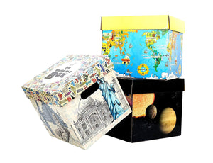 World Map Toy Box